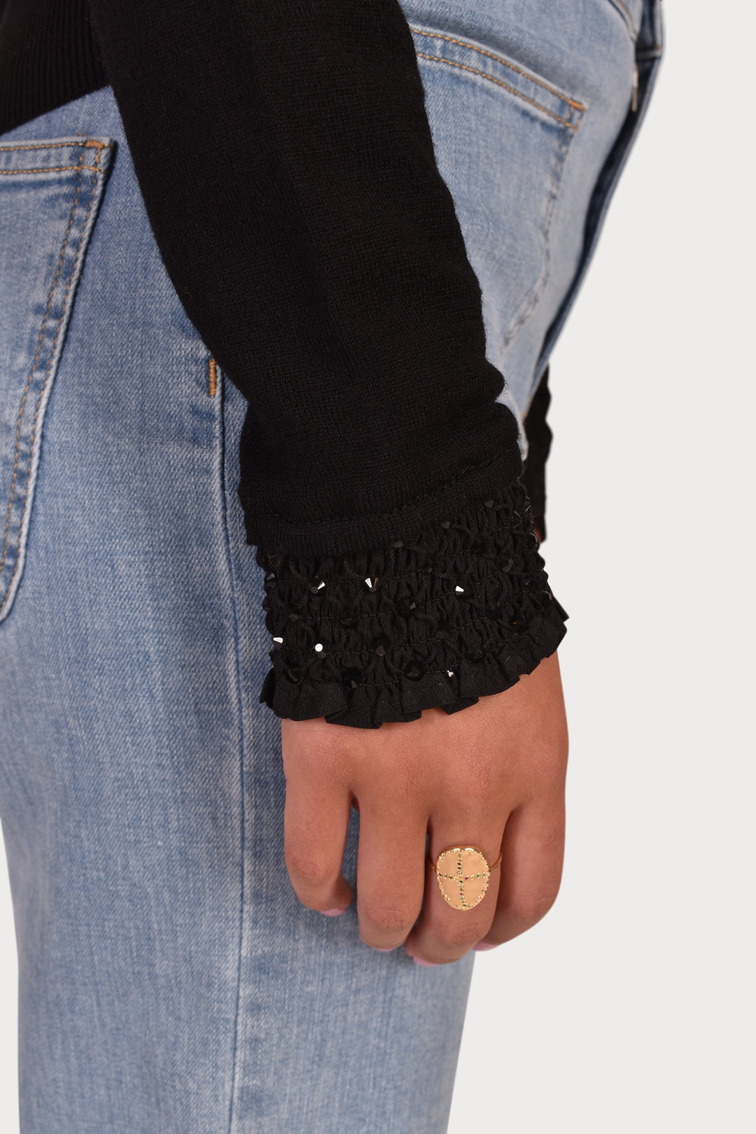 Husk LACE KNIT - Black